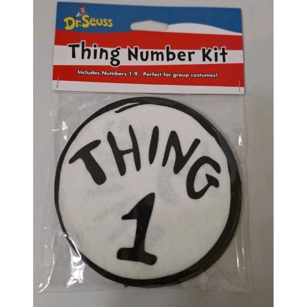 Dr Seuss‎ Thing Number Kit Group Custome Iron On Patches New Spirit Halloween